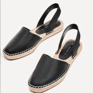 NWOT Zara slingback espadrilles
